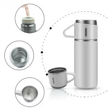 Termos EDAR Cu Interior Din Inox, Capacitate 500 ml, Cu Perete Dublu, Set Cu 2 Cani Extra, Inchidere Ermetica, Rezistent la R... Termos EDAR Cu Interior Din Inox, Capacitate 500 ml, Cu Perete Dublu, Set Cu 2 Cani Extra, Inchidere Ermetica, Rezistent la R...