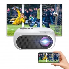Mini proiector SIKS, Super HD 1080P, Portabil, LED, Full Color, 1200 Lumeni, Interfata HDMI si USB, Cu Telecomanda, Videoproi...