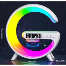 Statie Incarcare Wireless SIKS 3 in 1 cu lampa RGB, Boxa Bluetooth, Difuzor 5W, Ceas Digital Cu Alarma , Lumini Ambientale, S... Statie Incarcare Wireless SIKS 3 in 1 cu lampa RGB, Boxa Bluetooth, Difuzor 5W, Ceas Digital Cu Alarma , Lumini Ambientale, S...