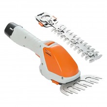 Foarfeca Gradinarit Electrica 2 in 1 SIKS Cu Acumulator, Pentru Tuns Iarba, Gard Viu Sau Arbusti, 2 Foarfeci Incluse, Maner R...