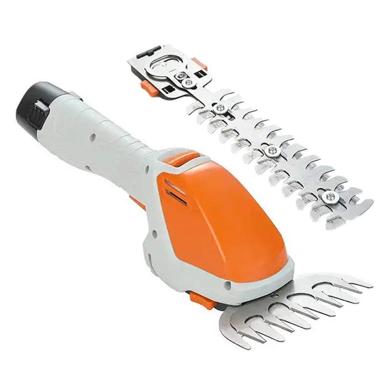 Foarfeca Gradinarit Electrica 2 in 1 SIKS Cu Acumulator, Pentru Tuns Iarba, Gard Viu Sau Arbusti, 2 Foarfeci Incluse, Maner R...