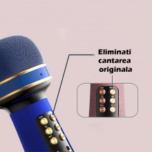 Microfon Fara Fir Karaoke SIKS, Wireless, Stereo, 4 Efecte Voce, Cu Acumulator, Boxa Integrata, Radio FM, Multifunctional, TF... Microfon Fara Fir Karaoke SIKS, Wireless, Stereo, 4 Efecte Voce, Cu Acumulator, Boxa Integrata, Radio FM, Multifunctional, TF...