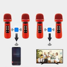 Microfon Fara Fir Karaoke SIKS, Wireless, Stereo, 4 Efecte Voce, Cu Acumulator, Boxa Integrata, Radio FM, Multifunctional, TF... Microfon Fara Fir Karaoke SIKS, Wireless, Stereo, 4 Efecte Voce, Cu Acumulator, Boxa Integrata, Radio FM, Multifunctional, TF...