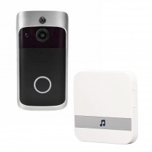 Sonerie Smart Wireless cu Camera SIKS, Fara Fir, Rezolutie Video 720P, Pentru Usa/Poarta, Exterior, Unghi 166 Grade, Rezisten...