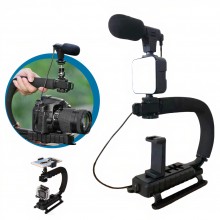 Kit Profesional SIKS De Vlogging Sau Podcast Youtube Cu Telecomanda, Trepied, Lumina LED Si Microfon, Compatibil Cu Aparat Fo... Kit Profesional SIKS De Vlogging Sau Podcast Youtube Cu Telecomanda, Trepied, Lumina LED Si Microfon, Compatibil Cu Aparat Fo...