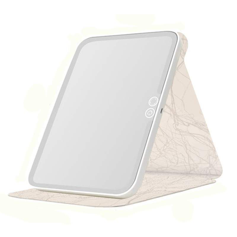 Oglinda Cosmetica SIKS Pentru Machiaj Cu Lumina LED, 3 Tipuri De Lumina, Touch Switch, Pliabila, Iluminata, Cu Suport, USB, D... Oglinda Cosmetica SIKS Pentru Machiaj Cu Lumina LED, 3 Tipuri De Lumina, Touch Switch, Pliabila, Iluminata, Cu Suport, USB, D...