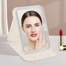 Oglinda Cosmetica SIKS Pentru Machiaj Cu Lumina LED, 3 Tipuri De Lumina, Touch Switch, Pliabila, Iluminata, Cu Suport, USB, D... Oglinda Cosmetica SIKS Pentru Machiaj Cu Lumina LED, 3 Tipuri De Lumina, Touch Switch, Pliabila, Iluminata, Cu Suport, USB, D...
