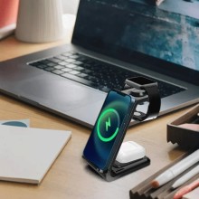 Incarcator Wireless SIKS 3 in 1, Fast Charge 15W, Statie De Incarcare Magnetica Magsafe QI, Compatibil Cu Apple Iphone, Samsu... Incarcator Wireless SIKS 3 in 1, Fast Charge 15W, Statie De Incarcare Magnetica Magsafe QI, Compatibil Cu Apple Iphone, Samsu...