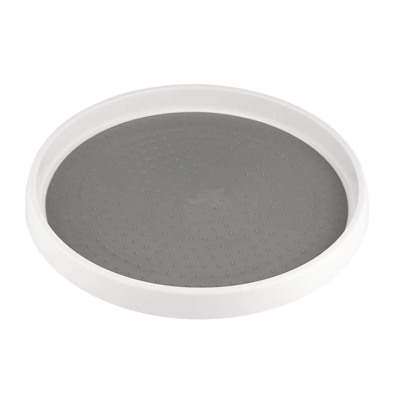 Organizator SIKS Tip Tava Rotativa Pentru Bucatarie, Rotatie 360 Grade, 1 Nivel, Suport Organizare Lucruri In Frigider/Dulap,...