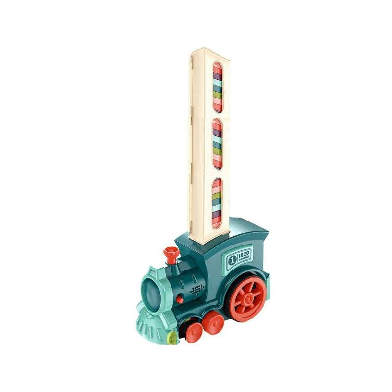 Tren De Jucarie SIKS Cu Piese Domino, 60 piese, Functie Sunete/Lumina, Jucarie Educativa Si Distractiva, Dezvoltarea Abilitat... Tren De Jucarie SIKS Cu Piese Domino, 60 piese, Functie Sunete/Lumina, Jucarie Educativa Si Distractiva, Dezvoltarea Abilitat...