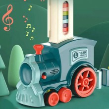Tren De Jucarie SIKS Cu Piese Domino, 60 piese, Functie Sunete/Lumina, Jucarie Educativa Si Distractiva, Dezvoltarea Abilitat... Tren De Jucarie SIKS Cu Piese Domino, 60 piese, Functie Sunete/Lumina, Jucarie Educativa Si Distractiva, Dezvoltarea Abilitat...