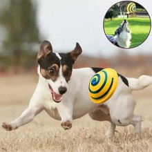 Jucarie Interactiva SIKS Pentru Catei 2 in 1, Minge Si Disc, Cu Sunete, Potrivita Pentru Caini De Talie Mica Si Medie, Galben Jucarie Interactiva SIKS Pentru Catei 2 in 1, Minge Si Disc, Cu Sunete, Potrivita Pentru Caini De Talie Mica Si Medie, Galben