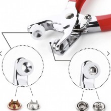 Cleste Profesional de Mercerie SIKS Pentru Montat/Nituit Capse , 50 De Capse Incluse, Cutie De Depozitare, Aparat Din Metal, ... Cleste Profesional de Mercerie SIKS Pentru Montat/Nituit Capse , 50 De Capse Incluse, Cutie De Depozitare, Aparat Din Metal, ...