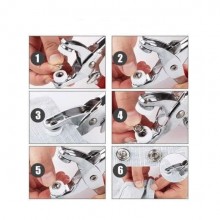 Cleste Profesional de Mercerie SIKS Pentru Montat/Nituit Capse , 50 De Capse Incluse, Cutie De Depozitare, Aparat Din Metal, ... Cleste Profesional de Mercerie SIKS Pentru Montat/Nituit Capse , 50 De Capse Incluse, Cutie De Depozitare, Aparat Din Metal, ...