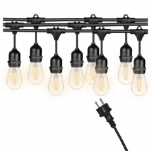 Ghirlanda Luminoasa Decorativa SIKS Cu Becuri De Interior/Exterior/Gradina, cu Alimentare la Priza, Pendule LED, 10 Metri, Lu...
