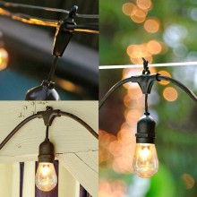 Ghirlanda Luminoasa Decorativa SIKS Cu Becuri De Interior/Exterior/Gradina, cu Alimentare la Priza, Pendule LED, 10 Metri, Lu...