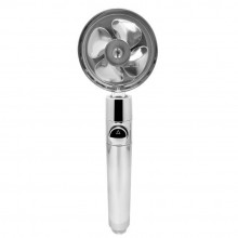 Para Cap de Dus SIKS cu Elice SILVER si Jet Turbo Tip Vortex Cu Presiune Foarte Puternica, Filtru Apa, Cap Rotativ 360° si Bu...