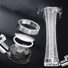 Para Cap de Dus SIKS cu Elice SILVER si Jet Turbo Tip Vortex Cu Presiune Foarte Puternica, Filtru Apa, Cap Rotativ 360° si Bu... Para Cap de Dus SIKS cu Elice SILVER si Jet Turbo Tip Vortex Cu Presiune Foarte Puternica, Filtru Apa, Cap Rotativ 360° si Bu...