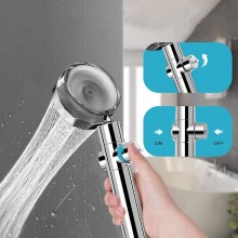 Para Cap de Dus SIKS cu Elice SILVER si Jet Turbo Tip Vortex Cu Presiune Foarte Puternica, Filtru Apa, Cap Rotativ 360° si Bu... Para Cap de Dus SIKS cu Elice SILVER si Jet Turbo Tip Vortex Cu Presiune Foarte Puternica, Filtru Apa, Cap Rotativ 360° si Bu...