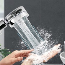 Para Cap de Dus SIKS cu Elice SILVER si Jet Turbo Tip Vortex Cu Presiune Foarte Puternica, Filtru Apa, Cap Rotativ 360° si Bu... Para Cap de Dus SIKS cu Elice SILVER si Jet Turbo Tip Vortex Cu Presiune Foarte Puternica, Filtru Apa, Cap Rotativ 360° si Bu...