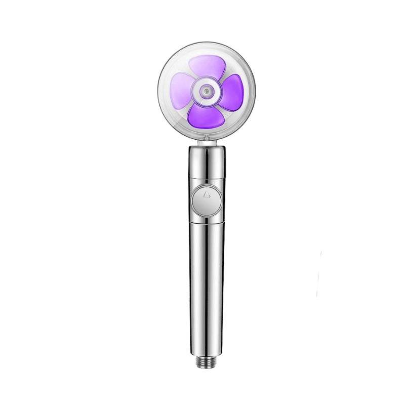 Para Cap de Dus SIKS cu Elice MOV si Jet Turbo Tip Vortex Cu Presiune Foarte Puternica, Filtru Apa, Cap Rotativ 360° si Buton...