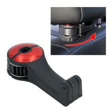 Suport Auto SIKS pentru Telefon, Prindere pe Tetiera, Utilizare Multipla, Reglabil, Rosu