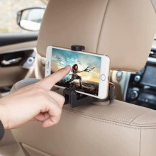 Suport Auto SIKS pentru Telefon, Prindere pe Tetiera, Utilizare Multipla, Reglabil, Rosu