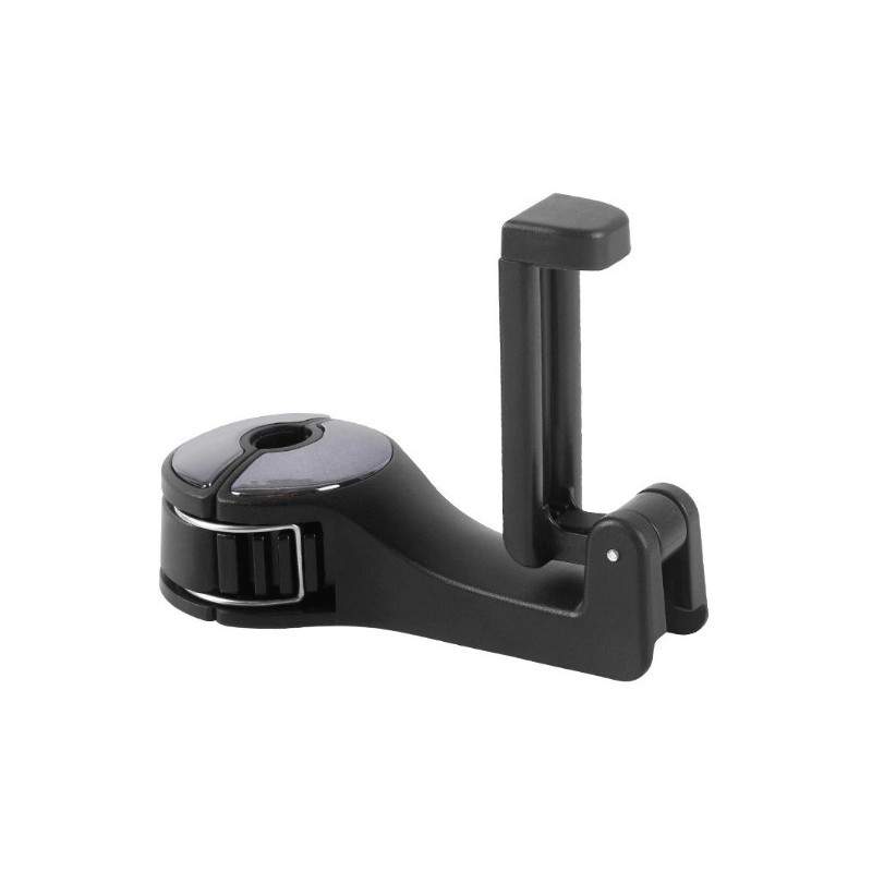 Suport Auto SIKS pentru Telefon, Prindere pe Tetiera, Utilizare Multipla, Reglabil, Negru