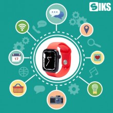 Ceas Smartwatch SIKS Seria 7 Compatibil Android Si IOS, Notificari Apeluri, Mesaje, Baterie 280 mAh, Curea Silicon, Bluetooth...