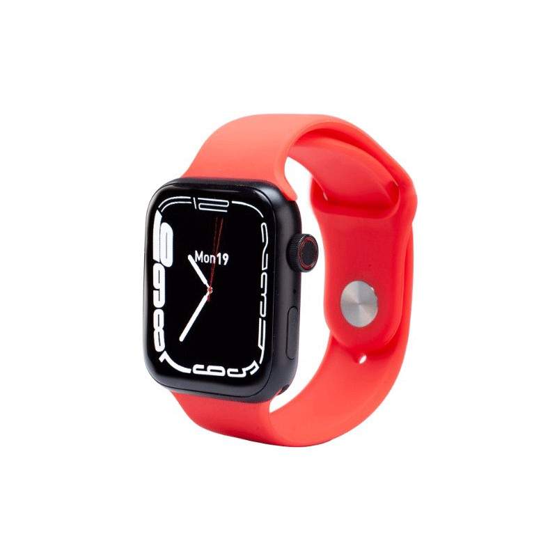 Ceas Smartwatch SIKS Seria 7 Compatibil Android Si IOS, Notificari Apeluri, Mesaje, Baterie 280 mAh, Curea Silicon, Bluetooth...