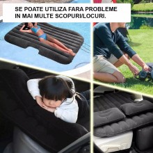 Saltea Auto Gonflabila SIKS Pentru Bancheta, Potrivita Pentru Calatorii, Negru Saltea Auto Gonflabila SIKS Pentru Bancheta, Potrivita Pentru Calatorii, Negru