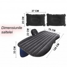 Saltea Auto Gonflabila SIKS Pentru Bancheta, Potrivita Pentru Calatorii, Negru Saltea Auto Gonflabila SIKS Pentru Bancheta, Potrivita Pentru Calatorii, Negru