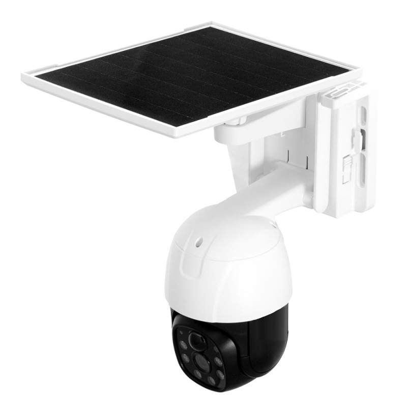 Camera De Supraveghere Video SIKS Cu SIM, 5MP, Conexiune 4G, Incarcare Solara, Acumulatori Inclusi 8000 mAh, PTZ, LAN, Micro ...