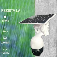 Camera De Supraveghere Video SIKS Cu SIM, 5MP, Conexiune 4G, Incarcare Solara, Acumulatori Inclusi 8000 mAh, PTZ, LAN, Micro ...