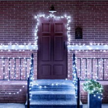 Instalatie De Craciun Liniara SIKS, 100 m, 1000 LED -uri, Cu 8 Jocuri de Lumini, Pentru Exterior/Interior, Fir Verde Inchis, ... Instalatie De Craciun Liniara SIKS, 100 m, 1000 LED -uri, Cu 8 Jocuri de Lumini, Pentru Exterior/Interior, Fir Verde Inchis, ...
