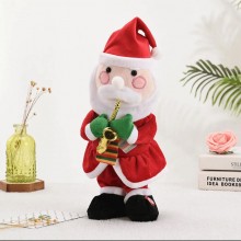 Jucarie Interactiva EDAR Mos Craciun Muzical Cu Saxofon, Canta, Danseaza, Imita, Educativ, Joc De Lumini, 30 cm, Cu Baterii
