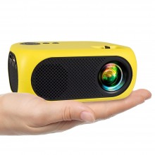 Mini Video Proiector SIKS, Super HD 1080P, Portabil, LED, Full Color, 1200 Lumeni, Interfata HDMI si USB, Cu Telecomanda, Hom...