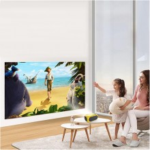 Mini Video Proiector SIKS, Super HD 1080P, Portabil, LED, Full Color, 1200 Lumeni, Interfata HDMI si USB, Cu Telecomanda, Hom...