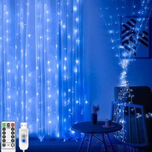 Instalatie De Craciun SIKS, 3 M X 3 M, Model Plasa USB, 8 Moduri, 300 Leduri, Rezistenta La Apa, Luminozitate Reglabila, Cu T...