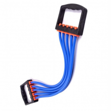 Extensor cu 5 Corzi SIKS, pentru sala, Antrenamente, Cauciuc, Albastru