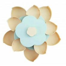 Cutie SIKS Pentru Servire Bomboane, Fructe Uscate, Alune, Gustari Sau Bijuterii, In Forma De Floare, Cu Compartiment Rotativ,...
