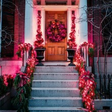 Instalatie De Craciun LED EDAR, Liniara Interior/Exterior, Rola 100m, 8 Jocuri De Lumini, Rosu