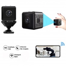 Mini Camera Spion SIKS, Dispozitiv Pentru Spionaj Cu Camera Video si Microfon, WIFI, 1080P HD, Transmitere Live, Cu Microfon,... Mini Camera Spion SIKS, Dispozitiv Pentru Spionaj Cu Camera Video si Microfon, WIFI, 1080P HD, Transmitere Live, Cu Microfon,...