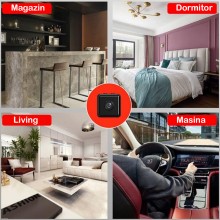 Mini Camera Spion SIKS, Dispozitiv Pentru Spionaj Cu Camera Video si Microfon, WIFI, 1080P HD, Transmitere Live, Cu Microfon,... Mini Camera Spion SIKS, Dispozitiv Pentru Spionaj Cu Camera Video si Microfon, WIFI, 1080P HD, Transmitere Live, Cu Microfon,...