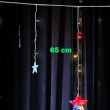Instalatie Craciun SIKS, Perdea “Merry Christmas”, 5 Ornamente de Craciun + 5 Stelute, 3 M, Interconectabila, Multicolora Instalatie Craciun SIKS, Perdea “Merry Christmas”, 5 Ornamente de Craciun + 5 Stelute, 3 M, Interconectabila, Multicolora
