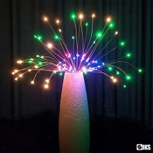 Instalatie De Craciun SIKS Tip 5 Focuri De Artificii Decorative, Interconectabila, 500 LED-uri, 8 Moduri De Iluminare, Lungim...