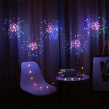 Instalatie De Craciun SIKS Tip 5 Focuri De Artificii Decorative, Interconectabila, 500 LED-uri, 8 Moduri De Iluminare, Lungim...