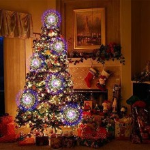 Instalatie De Craciun SIKS Tip 5 Focuri De Artificii Decorative, Interconectabila, 500 LED-uri, 8 Moduri De Iluminare, Lungim...