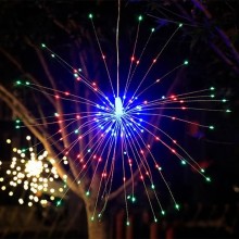 Instalatie De Craciun SIKS Tip 5 Focuri De Artificii Decorative, Interconectabila, 500 LED-uri, 8 Moduri De Iluminare, Lungim...