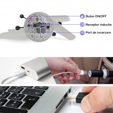 Jucarie Minge Zburatoare SIKS Cu Lumini Led, Crystal Ball, Tip Drona, Control Prin Senzor De Miscare, Incarcare USB, Multicolor Jucarie Minge Zburatoare SIKS Cu Lumini Led, Crystal Ball, Tip Drona, Control Prin Senzor De Miscare, Incarcare USB, Multicolor